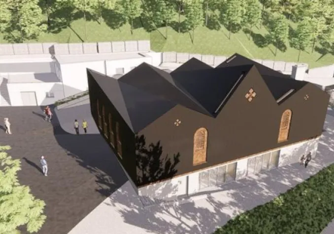 Le projet architectural de la première église érythréenne de Suisse, qui sera construite à Lausanne.