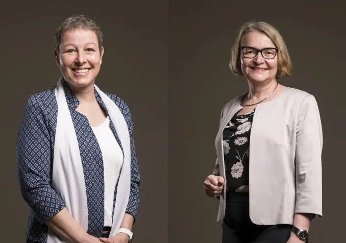 Renate Grunder et Ursula Marti ont été élues au Conseil synodal des Églises réformées Berne-Jura-Soleure. © Roland Juker