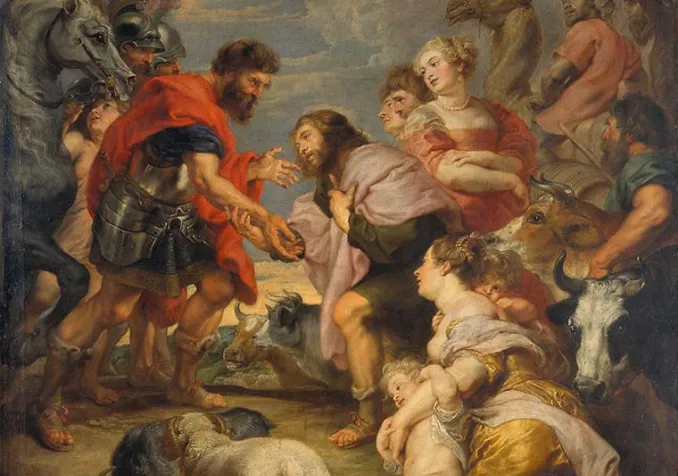 Rubens, La Réconciliation de Jacob et d'Essai