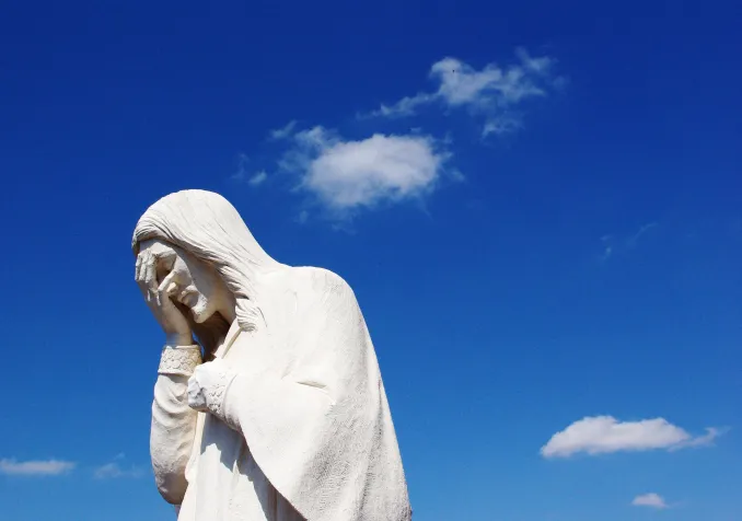 Jésus pleura, statue de l'Oklahoma City National Memorial 