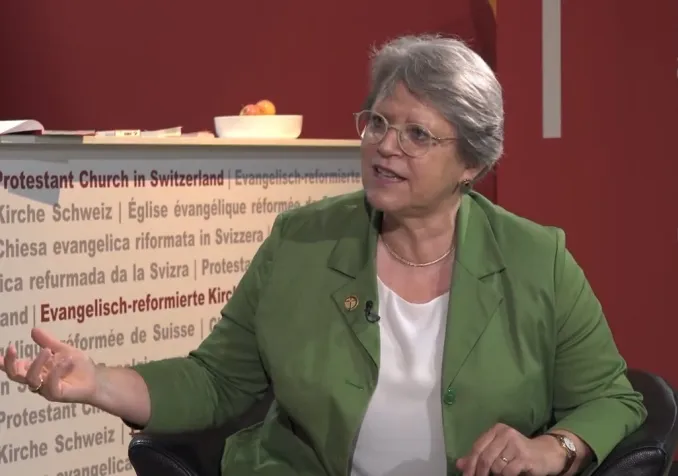 Rita Famos, présidente de l'EERS (©RTSreligion)