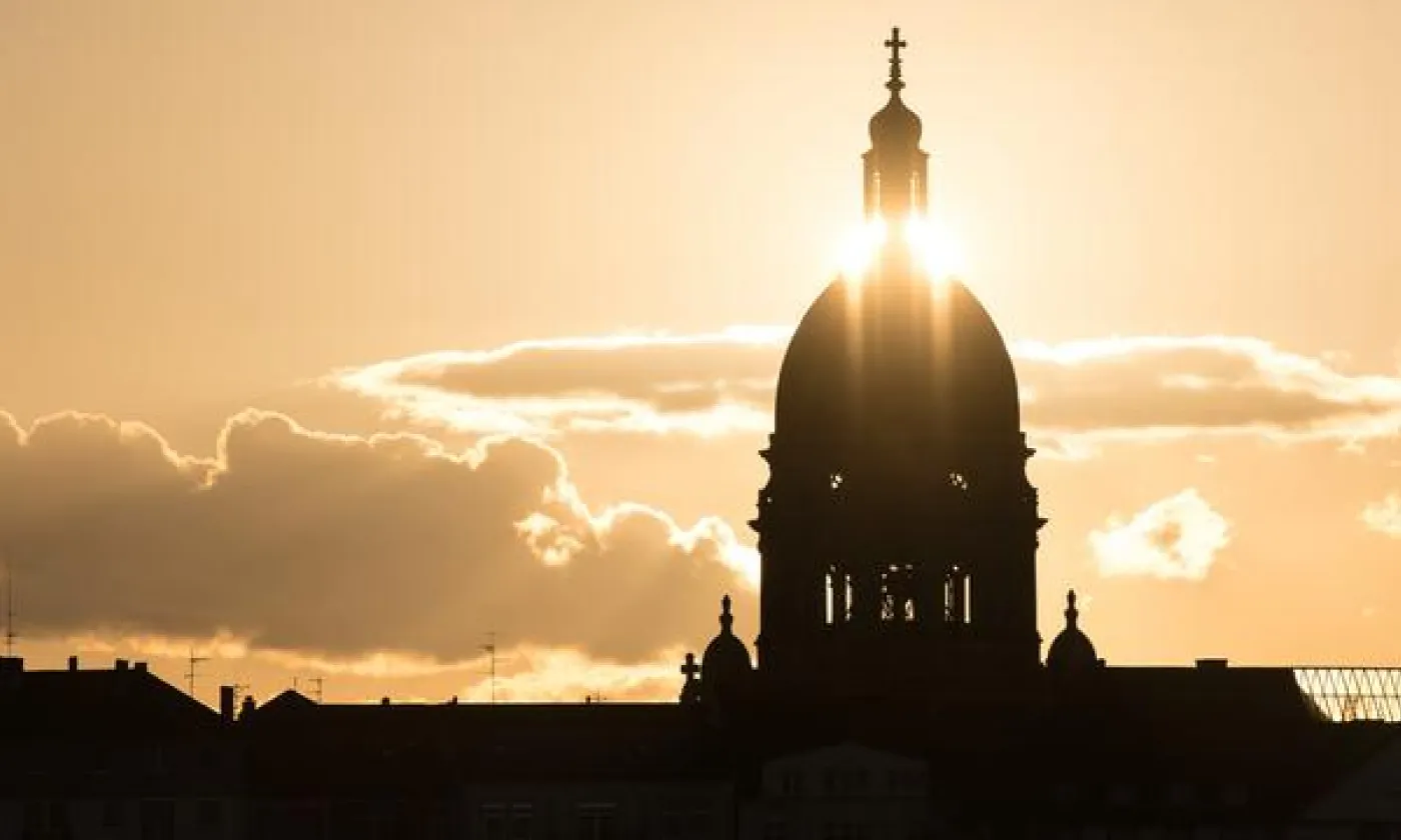 Vue de l'église de Mayence, en Allemagne. KEYSTONE/DPA - Fabian Sommer