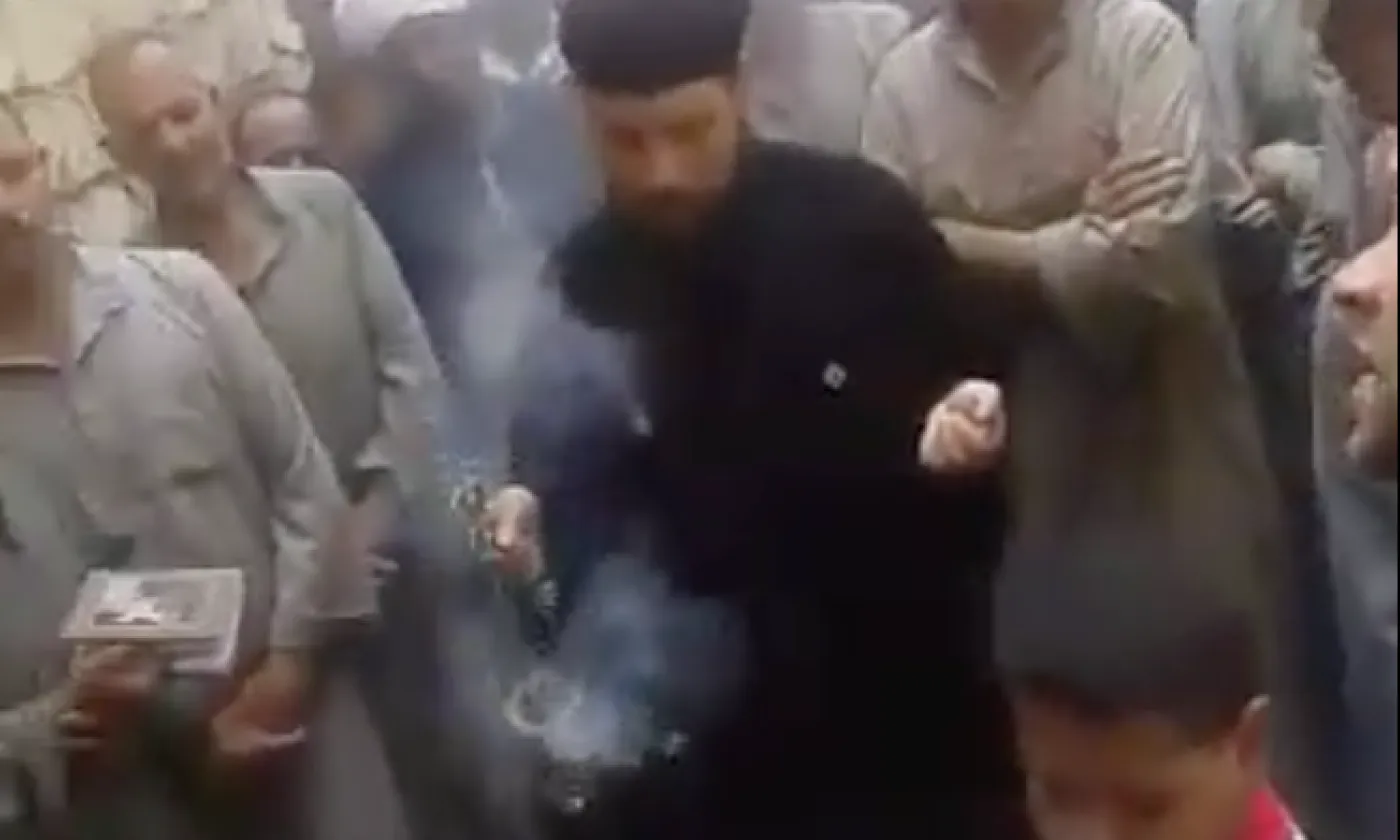 Capture d’écran d’une vidéo publiée sur Facebook