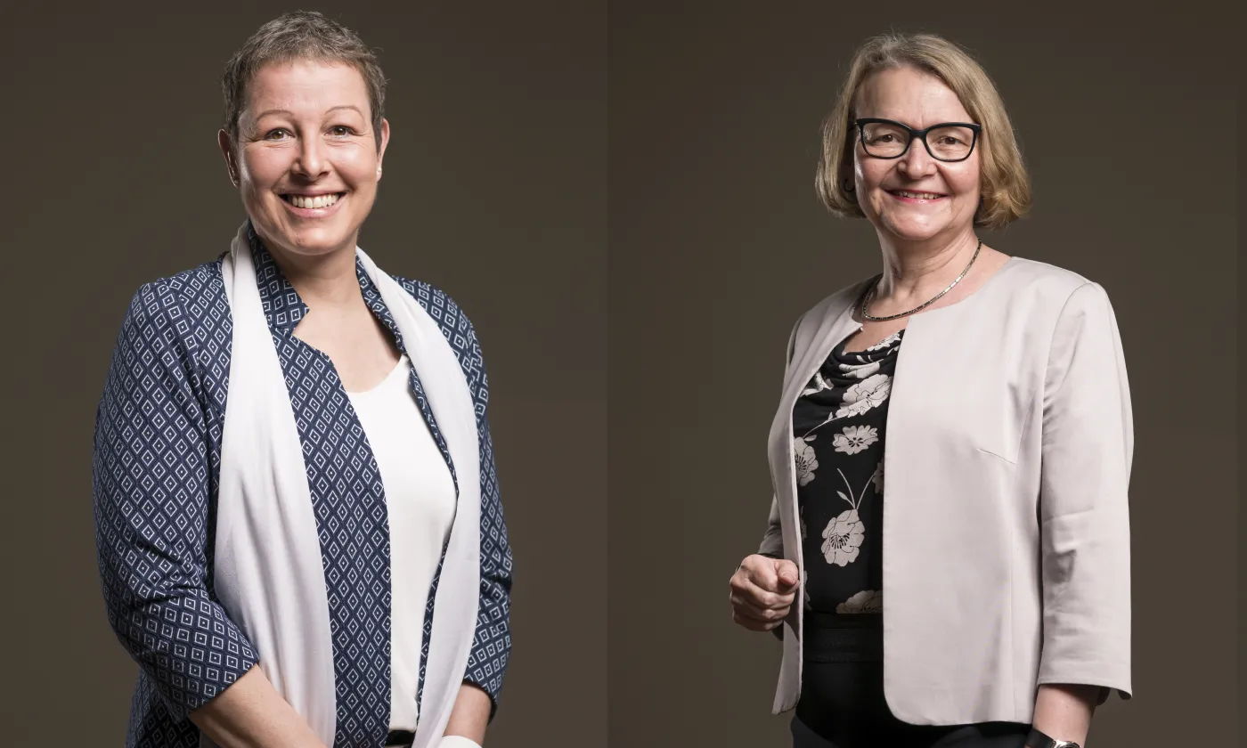 Renate Grunder et Ursula Marti ont été élues au Conseil synodal des Églises réformées Berne-Jura-Soleure. © Roland Juker