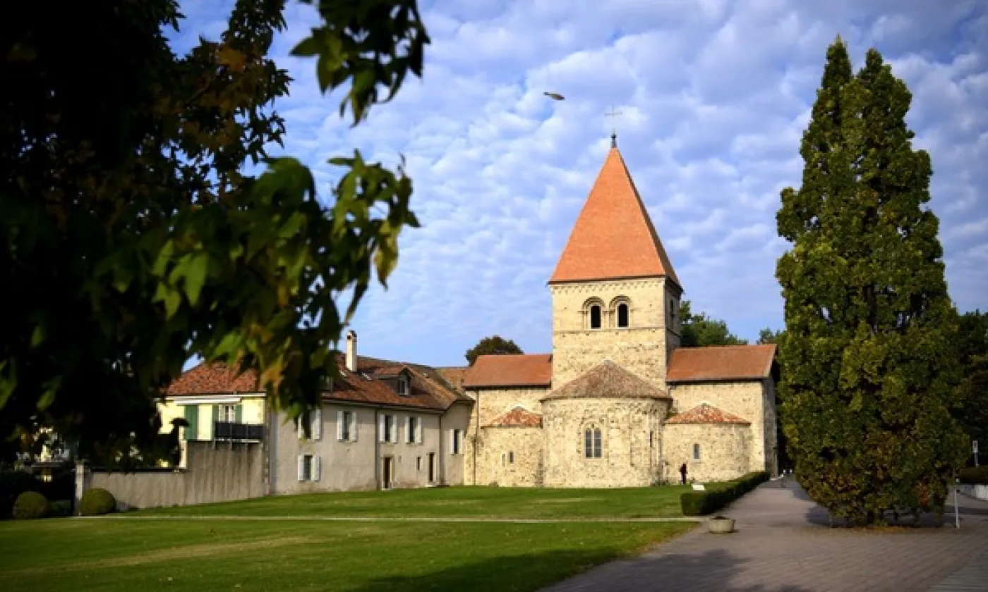 Le temple de Saint-Sulpice, photographié en octobre 2021. KEYSTONE - Laurent Gillieron