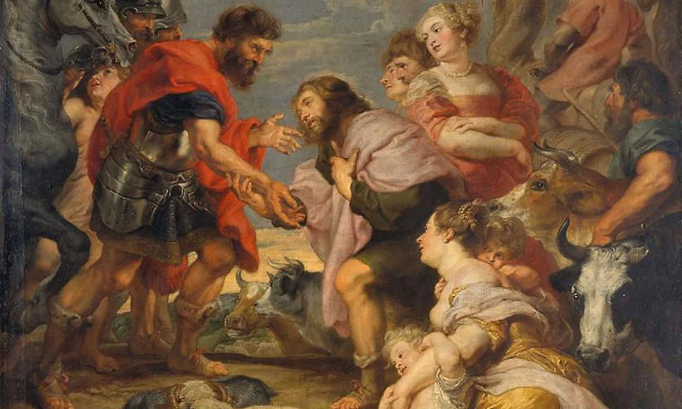 Rubens, La Réconciliation de Jacob et d'Essai