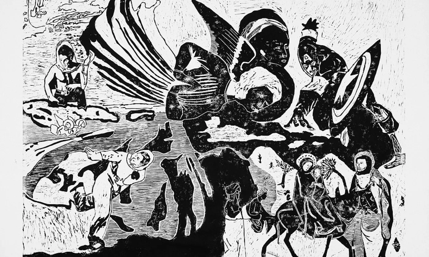 La fuite en Egypte, François Burland