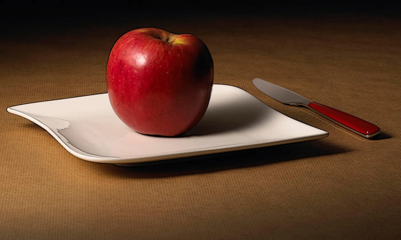 Nature morte à la pomme by Croc-blanc on DeviantArt