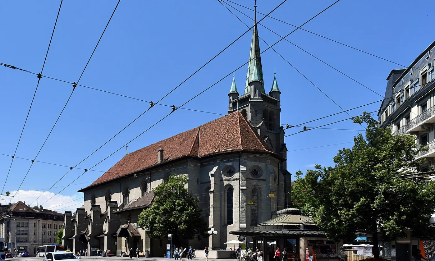 Saint-François Lausanne (©Par Gzzz — Travail personnel, CC BY-SA 4.0, Wikimedia Commons)